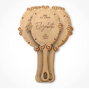 Invitación XV Espejo Grabado Láser (Pack 10)
