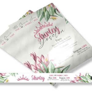 50 INVITACIONES + 50 PULSERAS