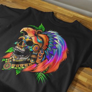 HUICHOL - CRANEO CON CASCO DE AGUILA